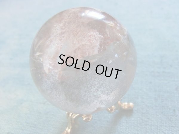 画像5: 超希少　ガーデン＆雲母入り　天然水晶丸玉　（遊色入り）　41ミリ玉