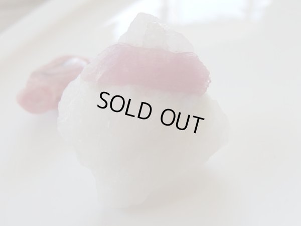 画像2: 特選　母岩付き　ピンクトルマリン結晶原石　特価