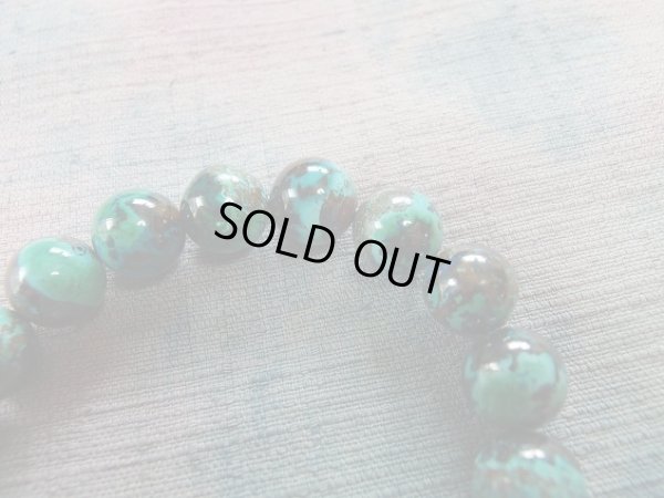 画像4: premium　クリソコラ　12ミリ玉　ブレスレット