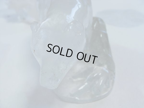 画像19: 特選　庭園水晶彫刻　　白クマ　　　期間限定特別価格