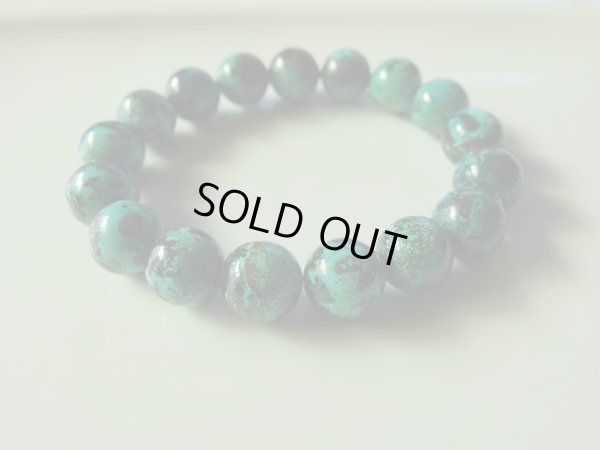 画像12: premium　クリソコラ　12ミリ玉　ブレスレット