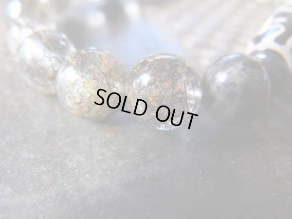 画像16: 2015 スペシャル　孤高の亀甲宝瓶天珠　　Black　warriors　II　10種鉱物入り