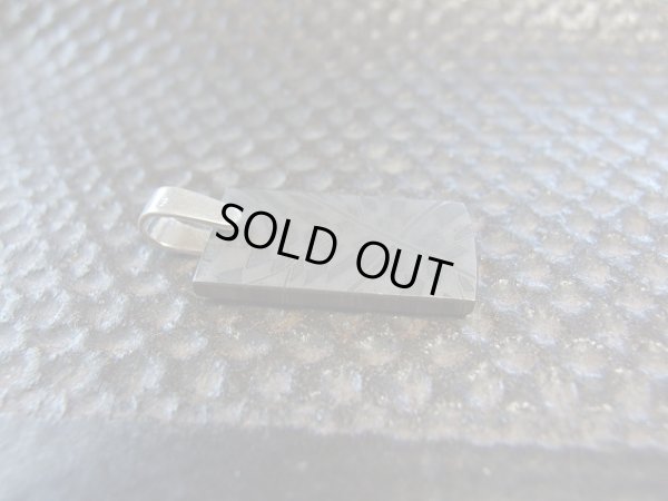 画像2: 宇宙からの使者　ギベオン　稀少ダマスカス加工　革紐ペンダント　大　　特価