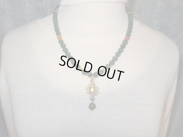 画像3: 店長オリジナル　ヒーリングネックレス　　GOLD　FOREST　TYPE1　24金ベネチアン&ギベオン入り