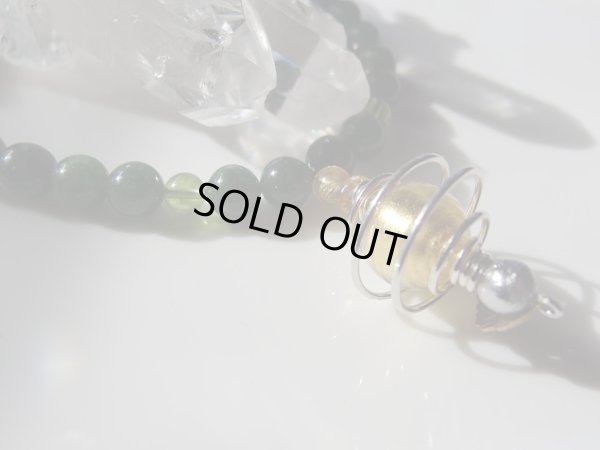 画像14: 店長オリジナル　ヒーリングネックレス　　GOLD　FOREST　TYPE1　24金ベネチアン&ギベオン入り