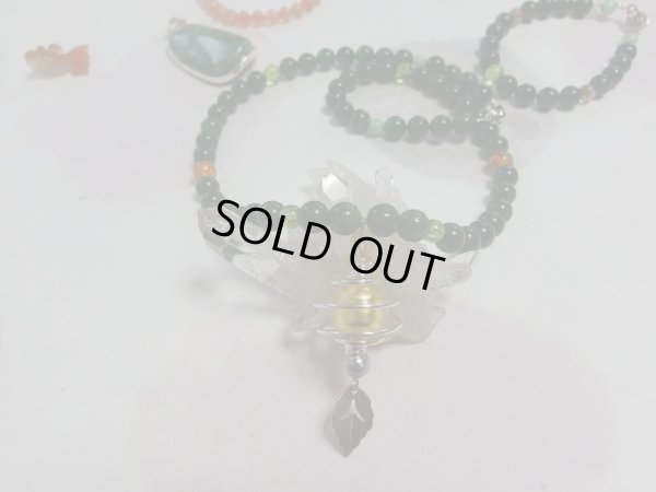 画像5: 店長オリジナル　ヒーリングネックレス　　GOLD　FOREST　TYPE1　24金ベネチアン&ギベオン入り