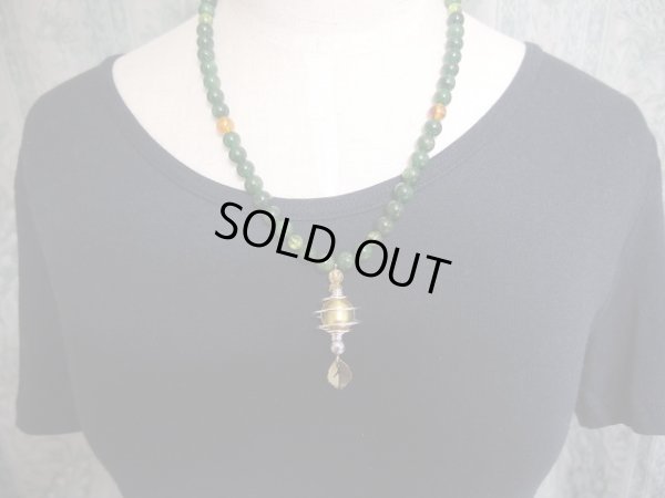 画像4: 店長オリジナル　ヒーリングネックレス　　GOLD　FOREST　TYPE1　24金ベネチアン&ギベオン入り