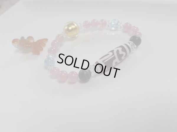 画像8: 孤高の天珠　「　黄金の睡蓮　　」　エレガンスローズ　24金箔ベネチアンガラス　ブルトパアクア入り