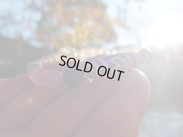 画像3: 孤高の天珠　「　黄金の睡蓮　　」　エレガンスローズ　24金箔ベネチアンガラス　ブルトパアクア入り