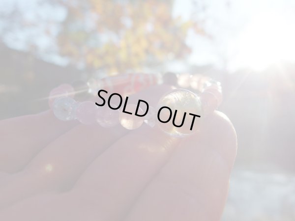 画像12: 孤高の天珠　「　黄金の睡蓮　　」　エレガンスローズ　24金箔ベネチアンガラス　ブルトパアクア入り