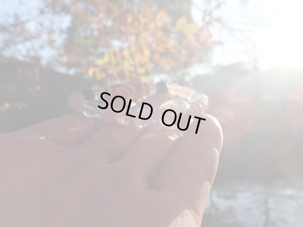 画像15: 孤高の天珠　「　黄金の睡蓮　　」　エレガンスローズ　24金箔ベネチアンガラス　ブルトパアクア入り