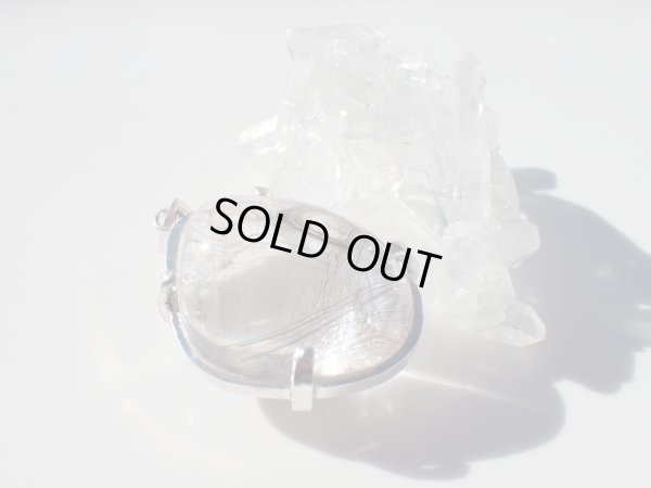 画像4: ぷるんとした大ぶり銀ルチル磨き石の特製純銀ペンダントトップ　