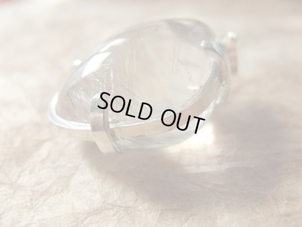 画像10: ぷるんとした大ぶり銀ルチル磨き石の特製純銀ペンダントトップ　