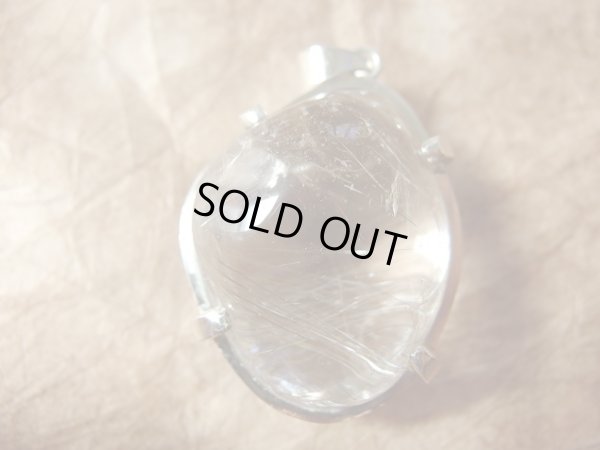 画像3: ぷるんとした大ぶり銀ルチル磨き石の特製純銀ペンダントトップ　