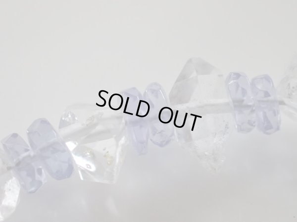 画像5: puremium tanzaniteと天然両剣水晶のコラボブレス