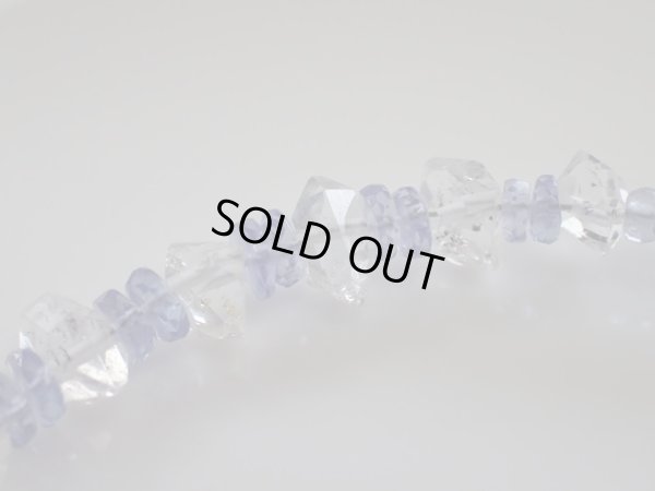 画像12: puremium tanzaniteと天然両剣水晶のコラボブレス