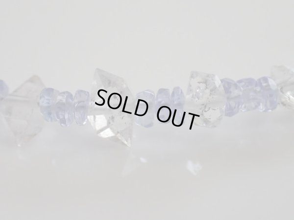 画像7: puremium tanzaniteと天然両剣水晶のコラボブレス