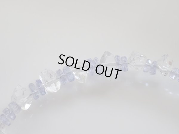 画像4: puremium tanzaniteと天然両剣水晶のコラボブレス