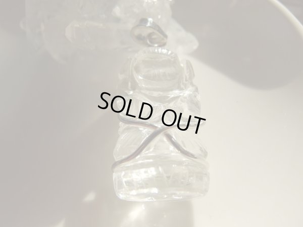 画像16: オリジナルペンダント　ヒマラヤ原産水晶ガネーシャ　純銀トップ加工　革ネックレス付き