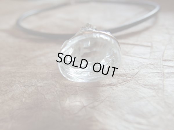 画像20: オリジナルペンダント　ヒマラヤ原産水晶ガネーシャ　純銀トップ加工　革ネックレス付き