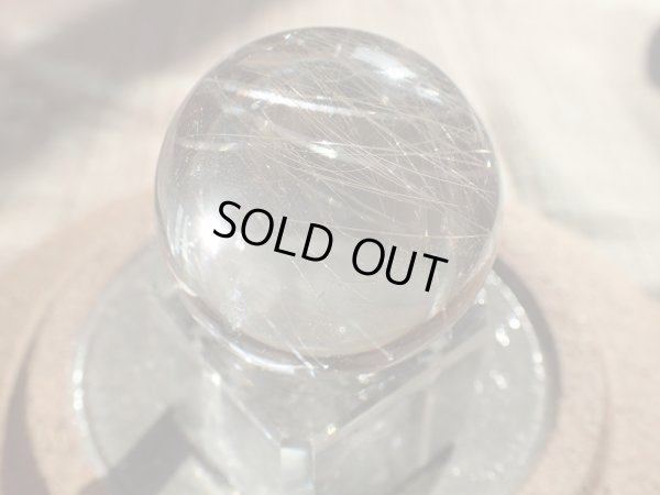 画像18: 極上シルバールチル　38ミリ玉　（台付）