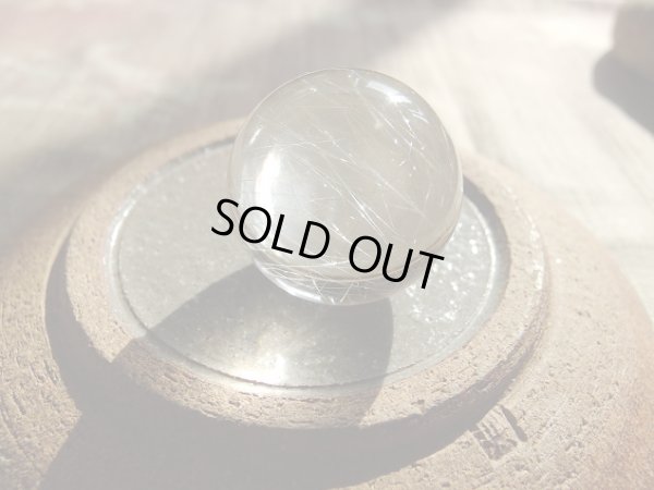 画像2: 極上シルバールチル　38ミリ玉　（台付）