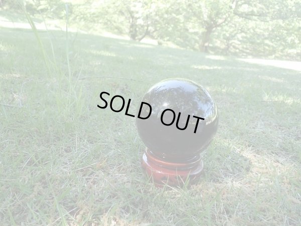 画像3: 高品質　黒曜石　スフィア　９５ミリ玉　