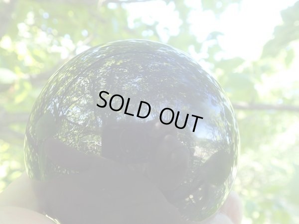 画像2: 高品質　黒曜石　スフィア　９５ミリ玉　