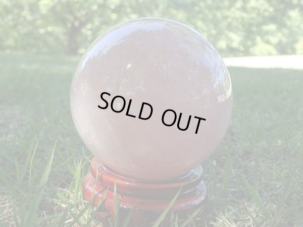 画像3: 美しいマダガスカル産ディープローズクォーツ　９３ミリ　スフィア　特価