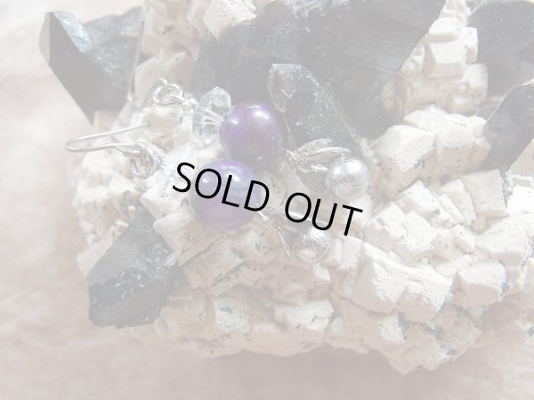 画像9: 高品質スギライトとギベオンのプレミアム　宇宙のピアス　charisma 1