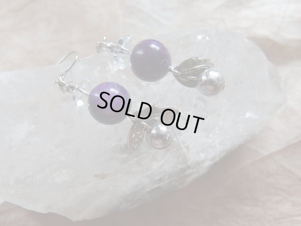 画像10: 高品質スギライトとギベオンのプレミアム　宇宙のピアス　charisma 1