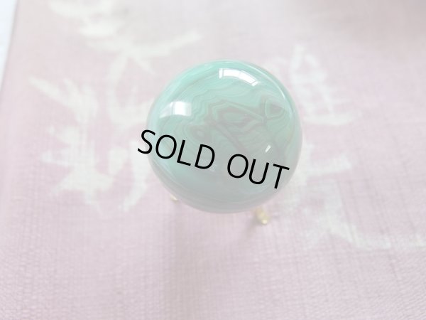 画像4: Premium マラカイト　34ミリ　スフィア