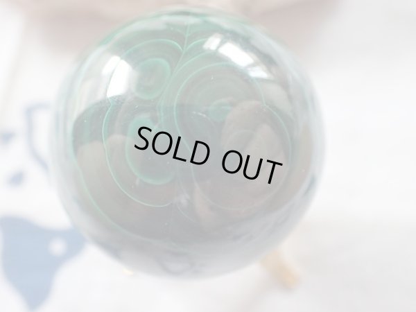 画像10: Premium マラカイト　34ミリ　スフィア