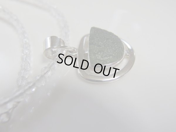 画像8: 神秘の銀製モルダバイトと極上水晶のヒーリングネックレス　