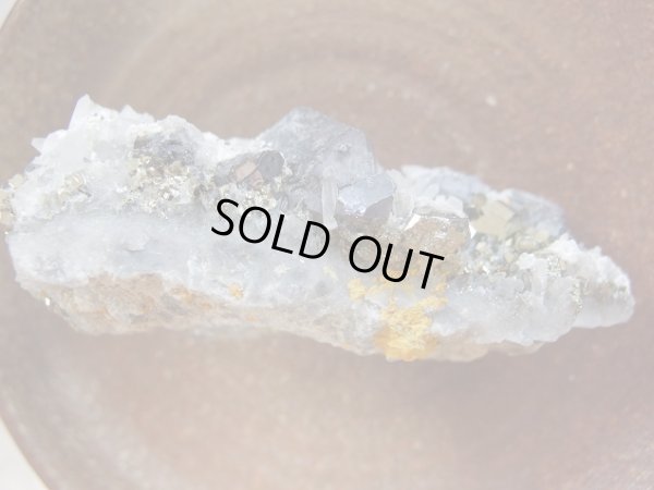 画像13: ヘマタイト　パイライト　クォーツ共生型　クラスター　＋スペキュライト　set