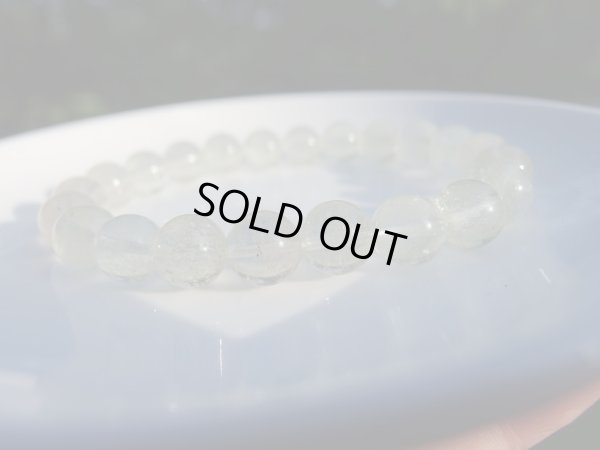 画像3: 透明感があり、ふんわりと上品な美しさの　リビアンガラス　９ミリ玉　ブレス