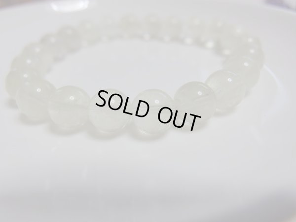 画像8: 透明感があり、ふんわりと上品な美しさの　リビアンガラス　９ミリ玉　ブレス