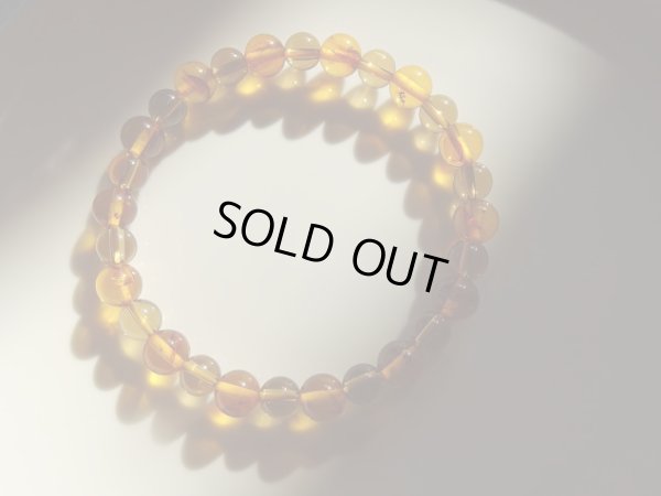 画像2: 天然アンバー＆天然シトリン　夢のコラボブレス　金金塊塊　1　特価