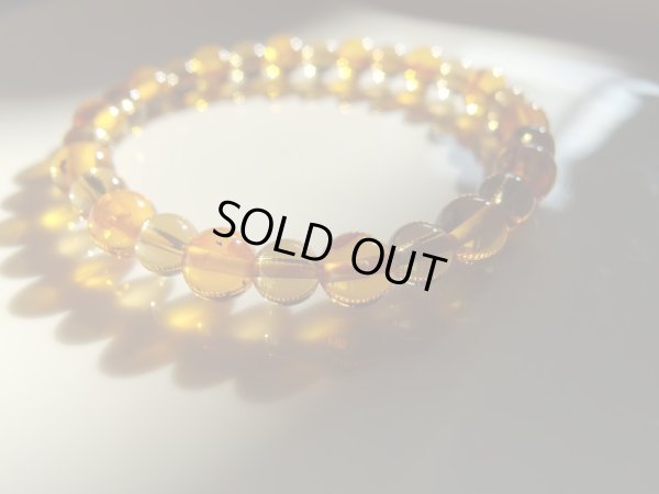 画像5: 天然アンバー＆天然シトリン　夢のコラボブレス　金金塊塊　1　特価