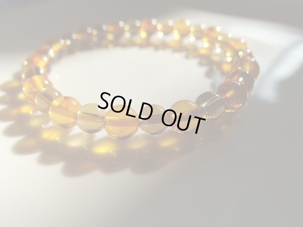 画像3: 天然アンバー＆天然シトリン　夢のコラボブレス　金金塊塊　1　特価