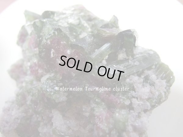 画像4: Premium watermelon Tourmaline cluster 美スイカ電気石結晶「乱舞」　超特価