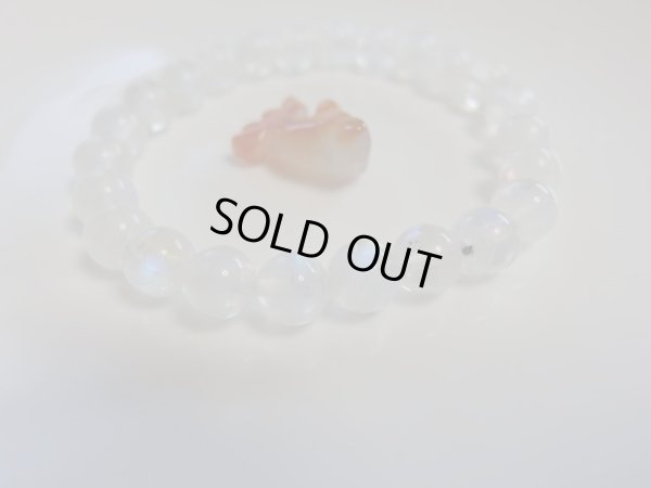 画像2: 上品質ホワイトラブラドライト　レインボームーンストーン　8ミリ強　