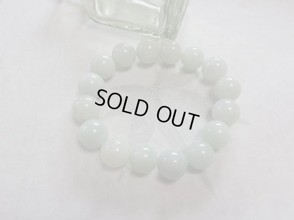画像5: ふわりと艶やかな上美品　13ミリ強平均大玉　天然翡翠ブレスレット　