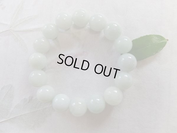 画像7: ふわりと艶やかな上美品　13ミリ強平均大玉　天然翡翠ブレスレット　