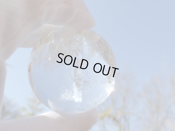 画像17: Ｐｒｅｍｉｕｍ　ｒａｉｎｂｏｗ　ｃｒｙｓｔａｌ　ｓｐｈｅｒｅ　アイリスクォーツ57 &巾着袋付　特価