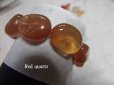 画像2: レッドクォーツ大型タンブル　和菓子の様に美味しそうな玄人好みの渋オレンジカラー版