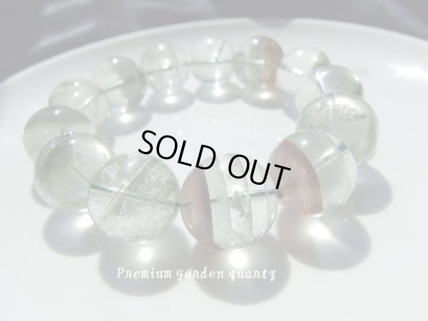 画像2: 鑑賞風水用　高品質ガーデン水晶の大玉ブレス　特別企画特価
