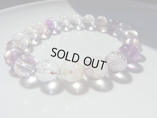 画像2: 特選美　アメジストエレスチャル&ゲーサイト&レピドクロサイト入り水晶　（スーパーセブン）特価