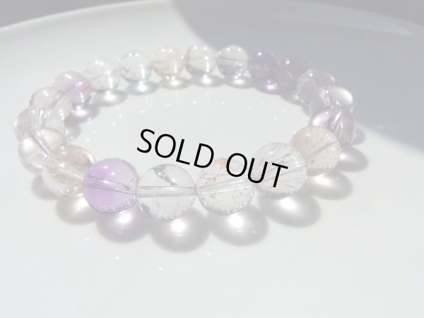 画像3: 特選美　アメジストエレスチャル&ゲーサイト&レピドクロサイト入り水晶　（スーパーセブン）特価