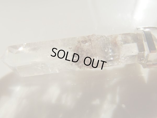 画像11: あ〜美しき神秘のプラチナルチル入り天然両剣水晶　オリジナルペンダントトップ